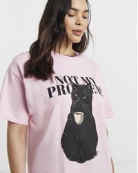 Simply Be - Cat Graphic Tee - Lyst