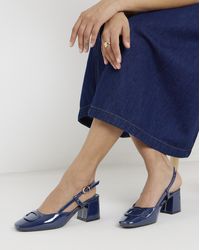 JD Williams - Heeled Slingback With Buckle Trim Wide - Lyst