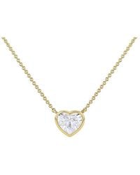 iJewel - 9Ct Lab Diamond 1Ct Necklace - Lyst
