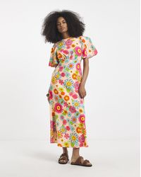 Twisted Wunder - Maxi Crepe Dress - Lyst