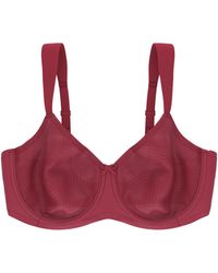 Triumph - Essential Minimiser Bra Crimson - Lyst