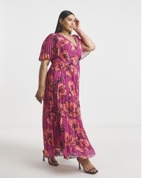 Joanna Hope - Printed Pleated Dress - Lyst
