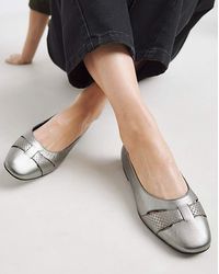 Heavenly Soles - Cut Out Detail Ballerina Wide - Lyst