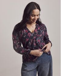 Julipa - Metalic Print Jersey Blouse - Lyst