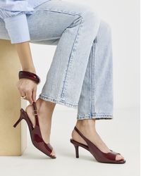 Simply Be - Peep Toe Heels Extra Wide Fit - Lyst