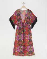 Figleaves - Frida Open Beach Kaftan - Lyst
