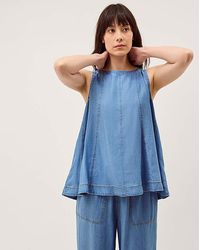 Monsoon - Daria Swing Chambray Tank Top - Lyst