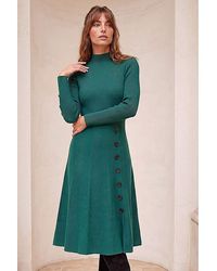 Roman - Roman Button Detail Knitted Dress - Lyst