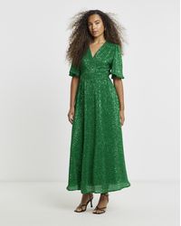 Flounce London - Sequin Maxi Dress - Lyst