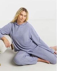 Pretty Secrets - Lurex Rib Lounge Set - Lyst