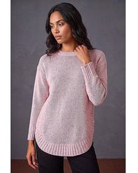 Roman - Roman Nep Fabric Curved Hem Jumper - Lyst