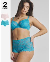 Pretty Secrets - 2 Pack Daisy Lace Shorts - Lyst