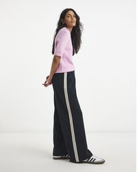 Simply Be - Side Stripe Wide Trouser - Lyst