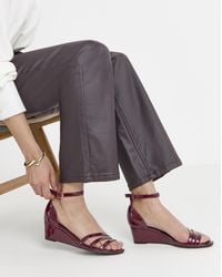 JD Williams - Low Wedge Two Part Sandals Ex Wide - Lyst