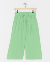 Simply Be - Crinkle Tie Waist Wide Leg Culotte - Lyst
