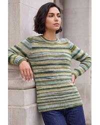 Roman - Roman Wool Blend Striped Stretch Jumper - Lyst