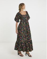 Simply Be - Fruit Print Poplin Maxi Dress - Lyst