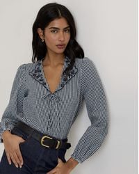 Nobody's Child - Nc Isla Seersucker Blouse - Lyst