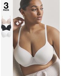 Pretty Secrets - 3 Pack Cotton T-Shirt Bras - Lyst