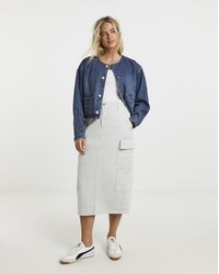 Simply Be - Pocket Cargo Midi Skirt - Lyst