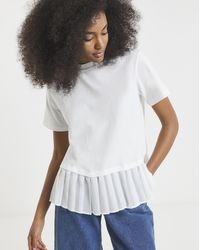 Simply Be - Pleated Back Detail T-Shirt - Lyst