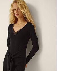 Monsoon - Lulu Lace Knitted Midi Dress - Lyst