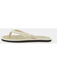 Accessorize - Heart Bead Flip Flops - Lyst