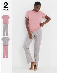 JD Williams - Value 2 Pack Pj Set - Lyst