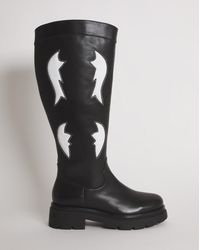 Simply Be - Western Chunky Knee Boots Ex Wide Sc - Lyst