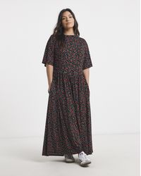 Simply Be - Cherry Print Jersey Maxi Dress - Lyst