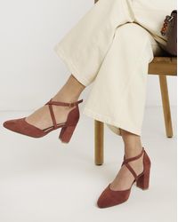 Heavenly Soles - Two Part Heels With Crossover Wide - Lyst