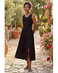 Roman - Roman Crochet Bodice Midi Dress - Lyst