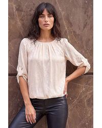 Roman - Roman Roman Jacquard Bubble Hem Top - Lyst