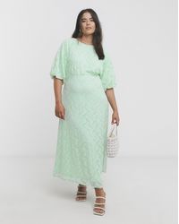 Joanna Hope - Lace Dress With Puff Sleeves - Lyst