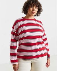 Simply Be - Long Sleeve Stripe T-Shirt - Lyst