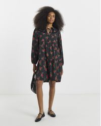 Simply Be - Lace Trim Smock Dress - Lyst