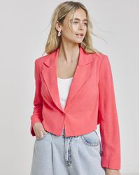 Simply Be - Cropped Linen Look Blazer - Lyst