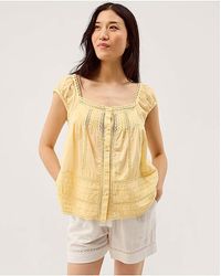 Monsoon - Olivia Lace Trim Top - Lyst