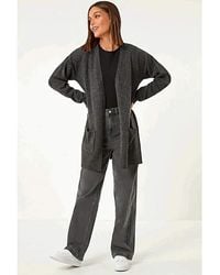 Roman - Roman Soft Knit Longline Cardigan - Lyst