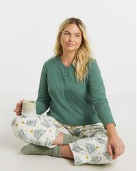Pretty Secrets - Fleece Henley Pj Set - Lyst