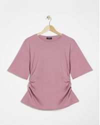 Simply Be - Cinched Waist T-Shirt - Lyst