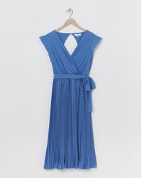 Joanna Hope - Pleated Belted Midi Dress - Lyst