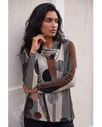 Roman - Roman Abstract Print Snit Top - Lyst