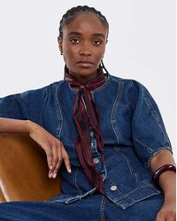 Simply Be - Button Through Denim Blouse - Lyst