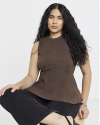 Simply Be - Stretch Fit And Flare Blouse - Lyst