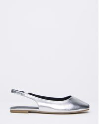 Simply Be - Square Toe Flat Slingback Ex Wide - Lyst