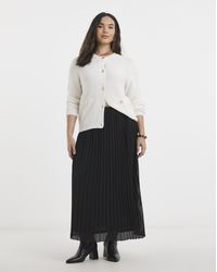 Simply Be - Pleated Chiffon Midaxi Skirt - Lyst
