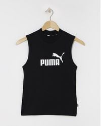 PUMA - Essential Slim Logo Tank - Lyst