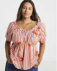 Simply Be - Puff Sleeve Top - Lyst