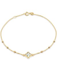 iJewel - 9Ct Mother Of Pearl Bracelet - Lyst